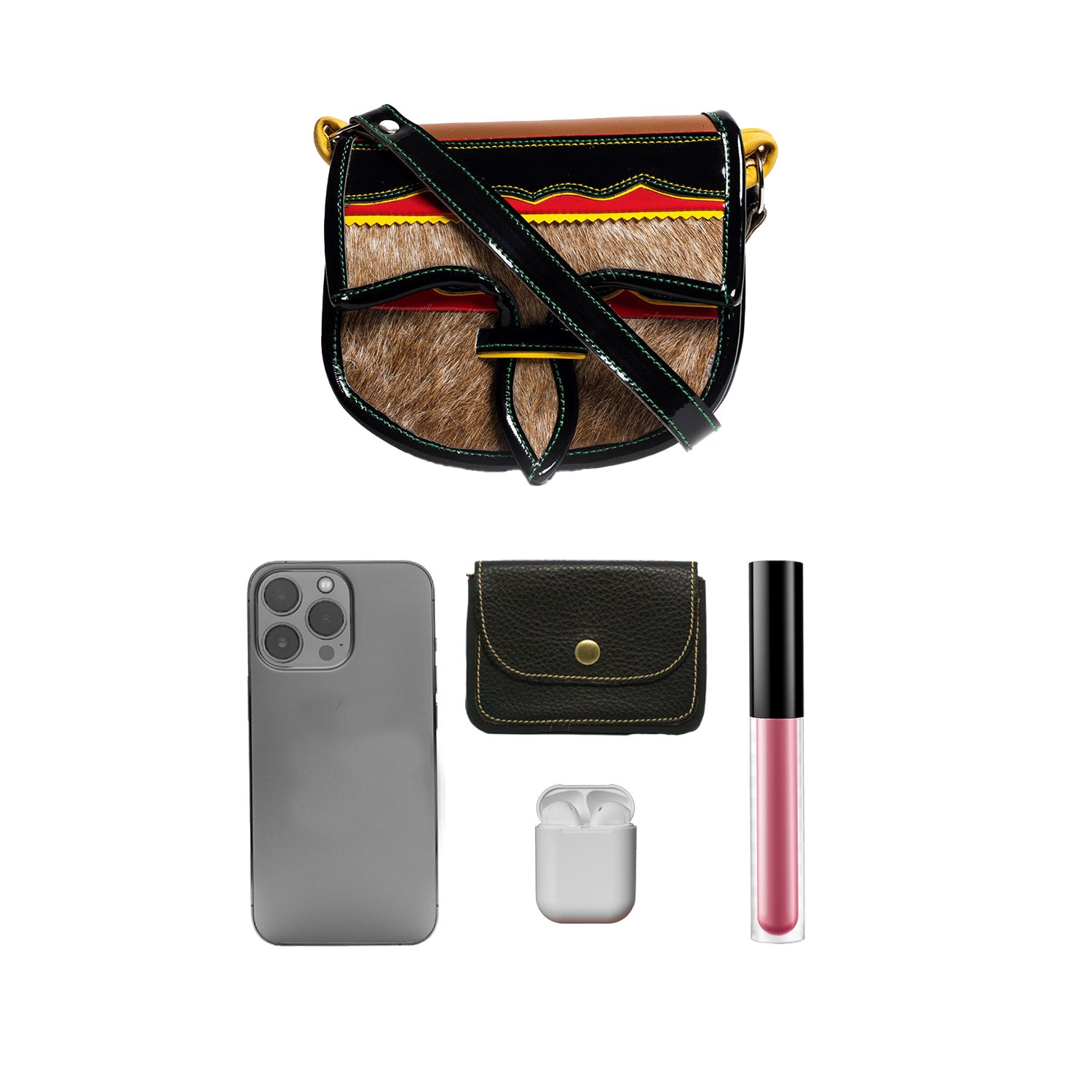 El Tradicional Crossbody Leather Cowhide Bag