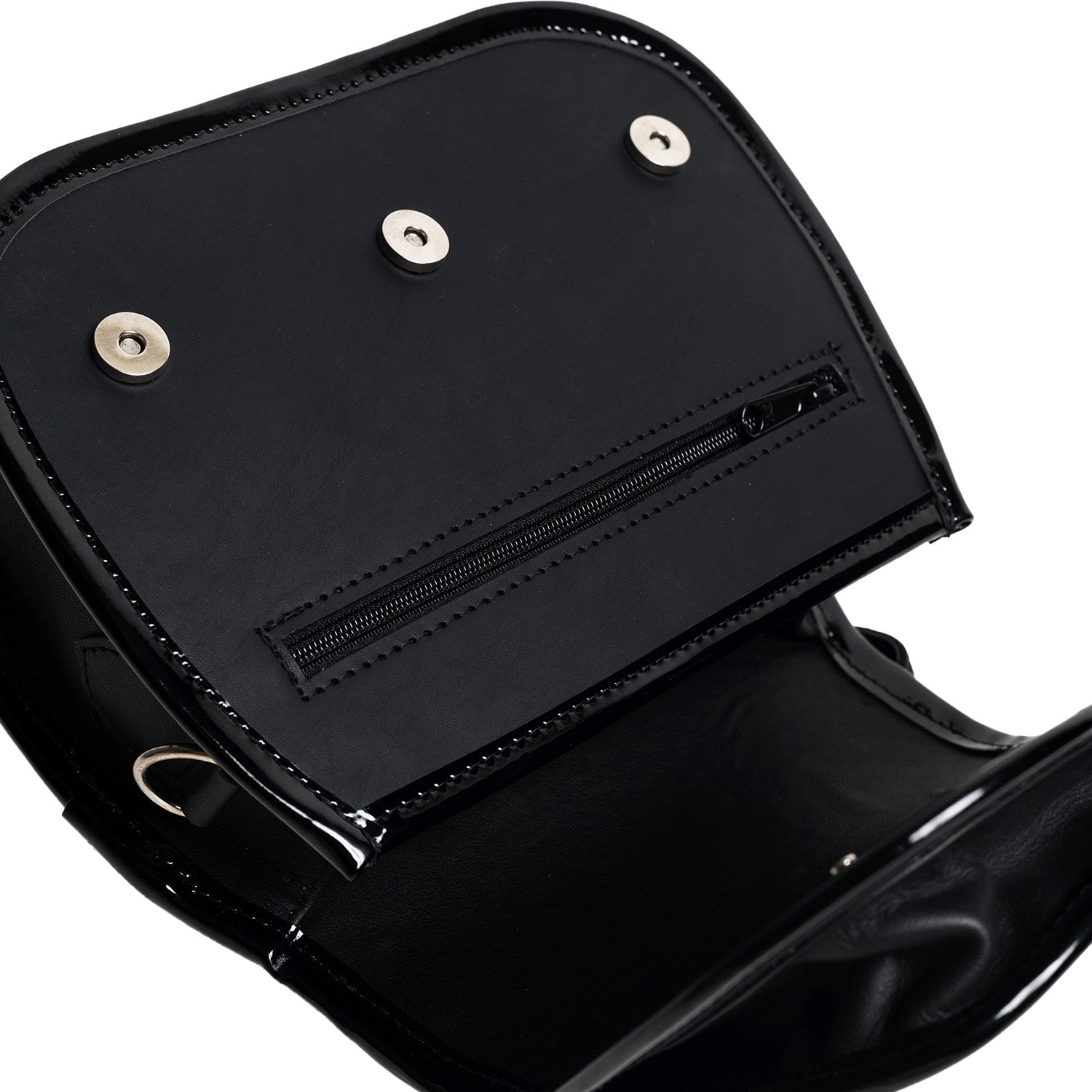 El Carriel Moderno Top Handle Crossbody Leather Cowhide Bag, Black