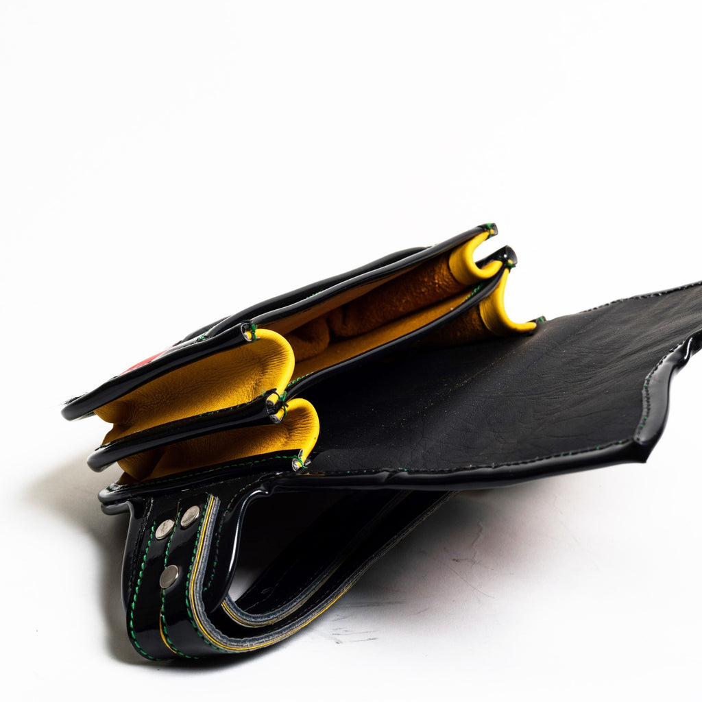 calf hair luxury handmade handbag waist bag interior