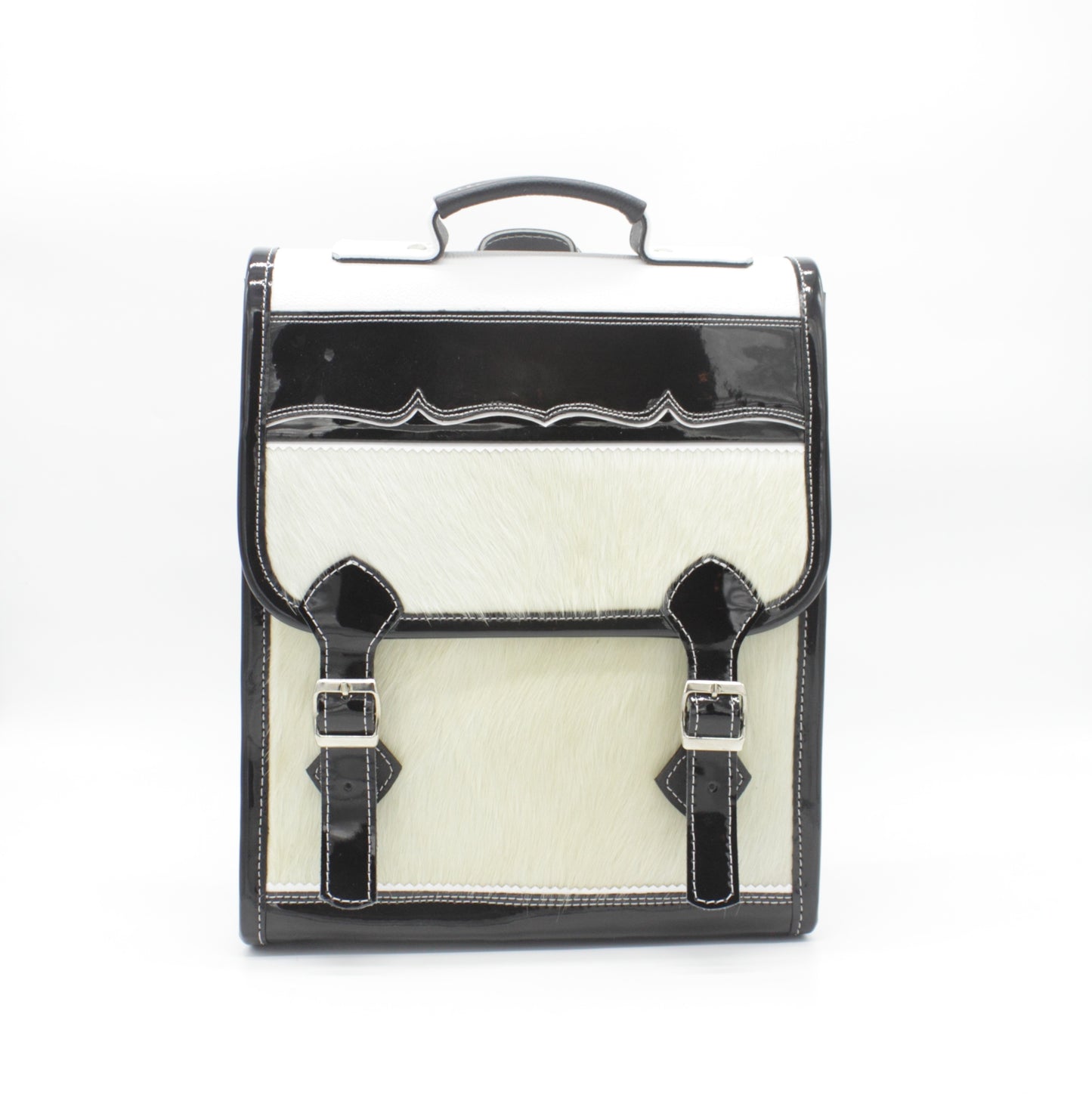 calf hair luxury handmade handbag backpack