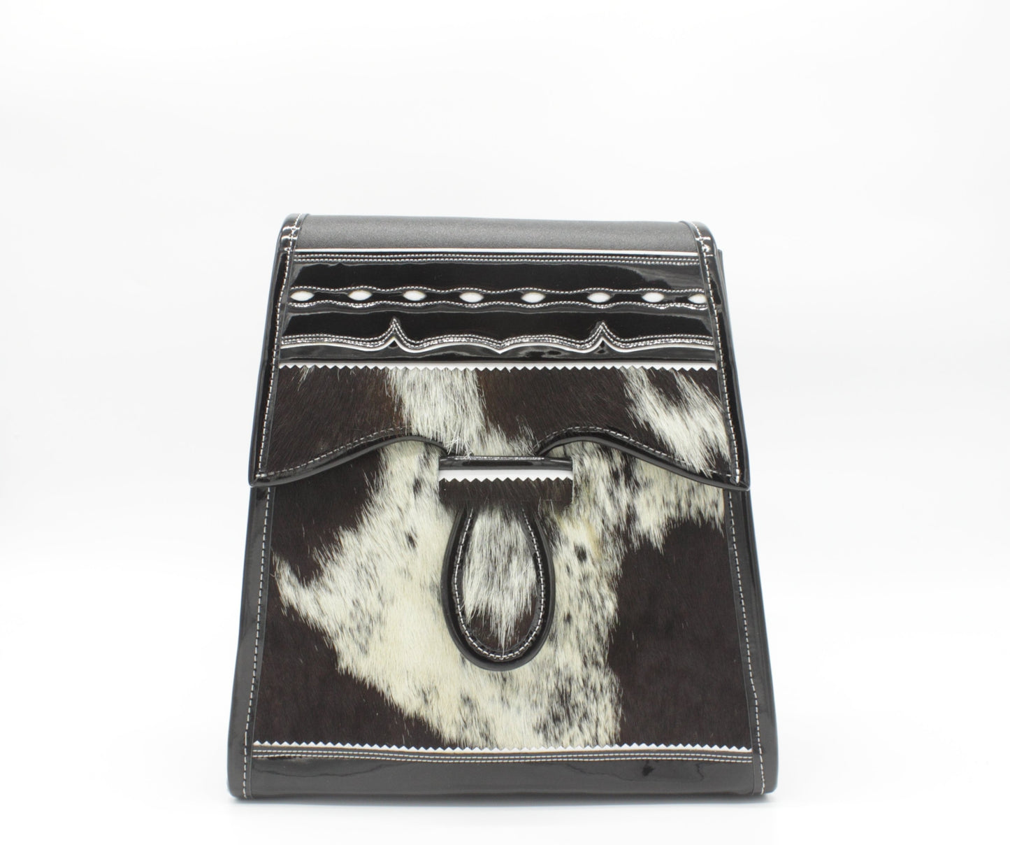 calf hair luxury handbag backpack